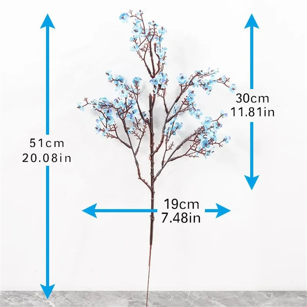 Artificial flowers cherry baby's breath decoration wedding vase DIY - view 5