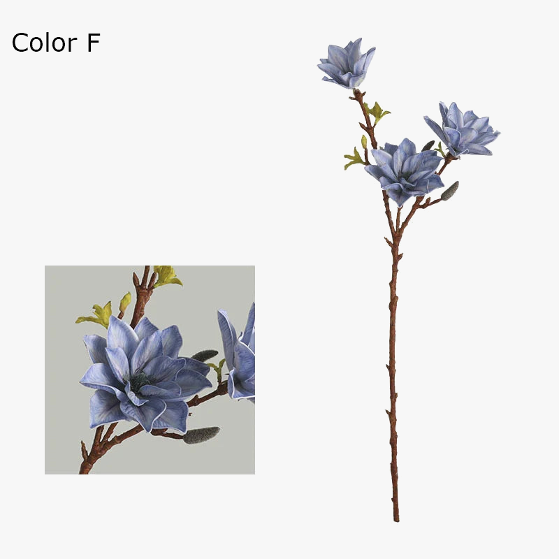 Artificial decorative flowers Zen style with magnolia - view 8