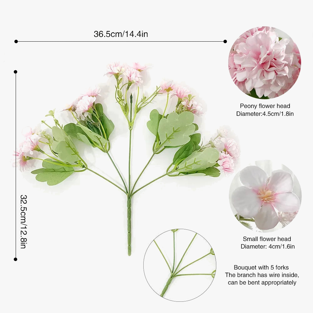 Artificial silk flowers for wedding and garden decoration - view 2