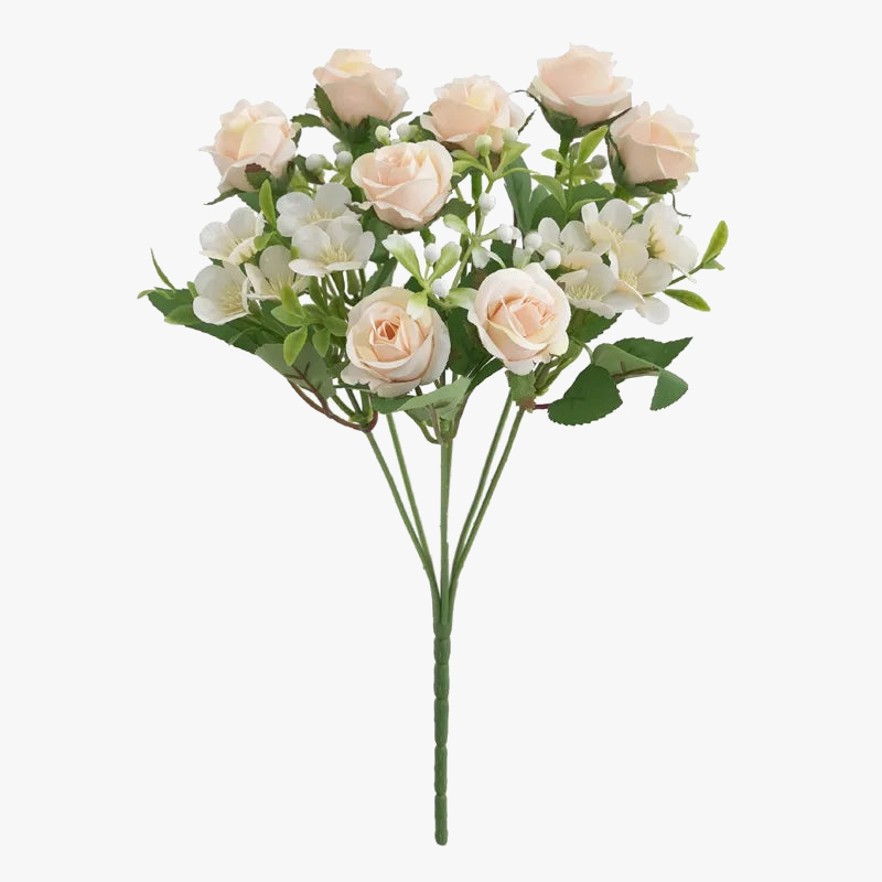 Artificial flowers wedding bouquet pink hortensia floral decoration - view 7