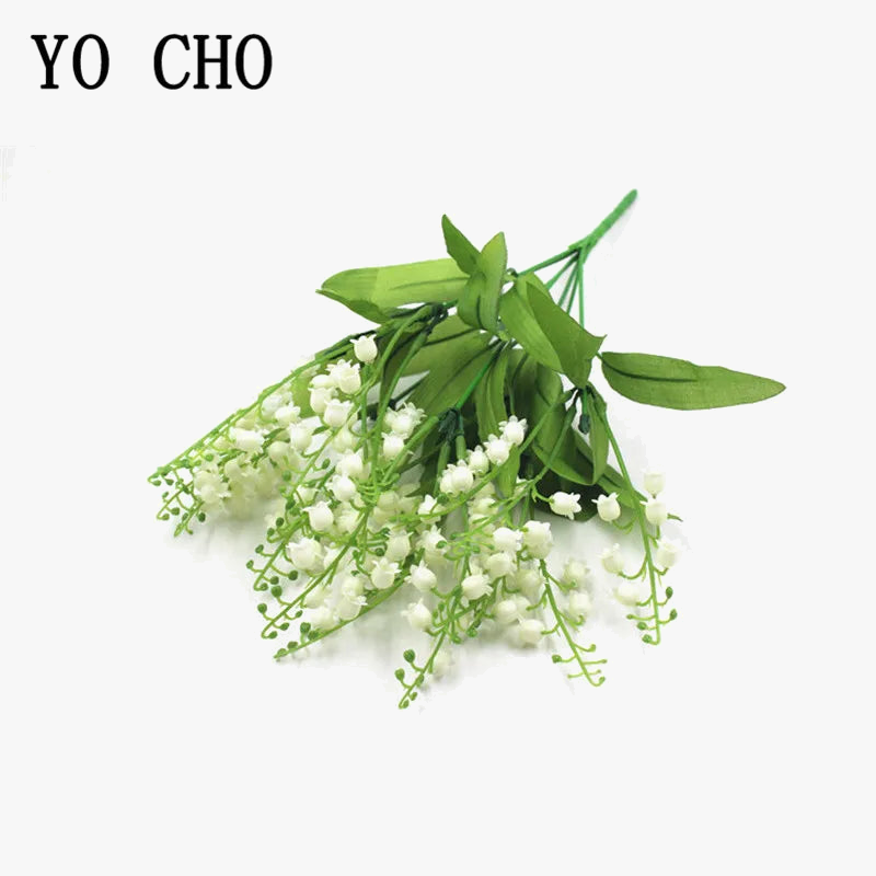 Artificial flowers muguette wedding bouquet party decoration - view 2