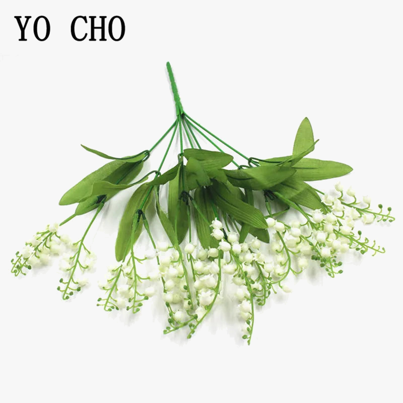 Artificial flowers muguette wedding bouquet party decoration - view 5