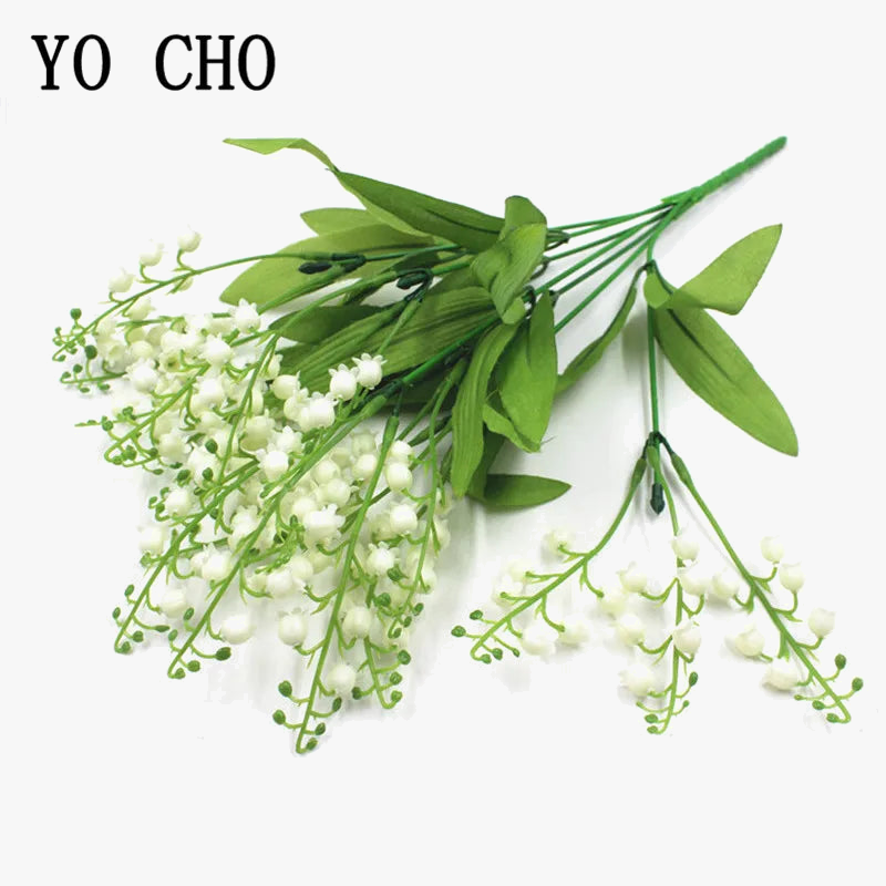 Artificial flowers muguette wedding bouquet party decoration - view 6