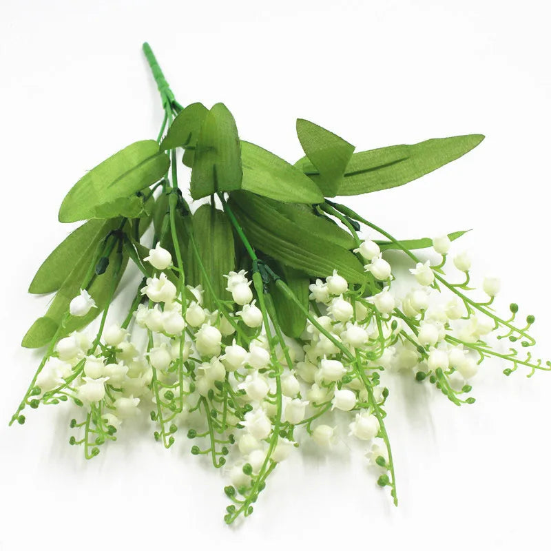 Artificial flowers muguette wedding bouquet decoration plastic party