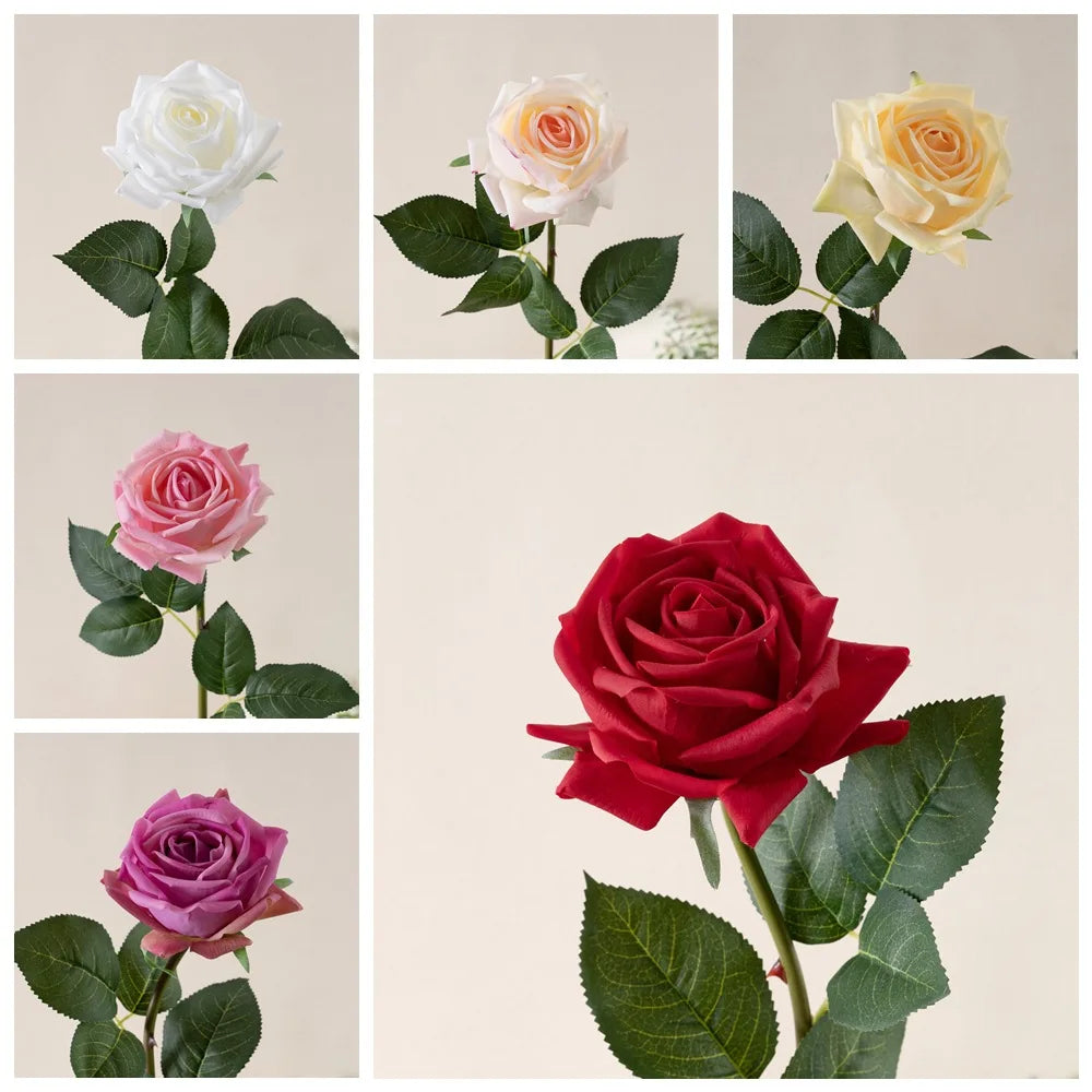 Artificial pink flowers in fabric for floral decoration wedding garden - view 3