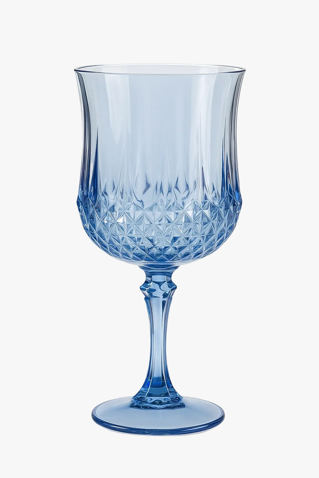 Stylish plastic champagne glasses wedding party