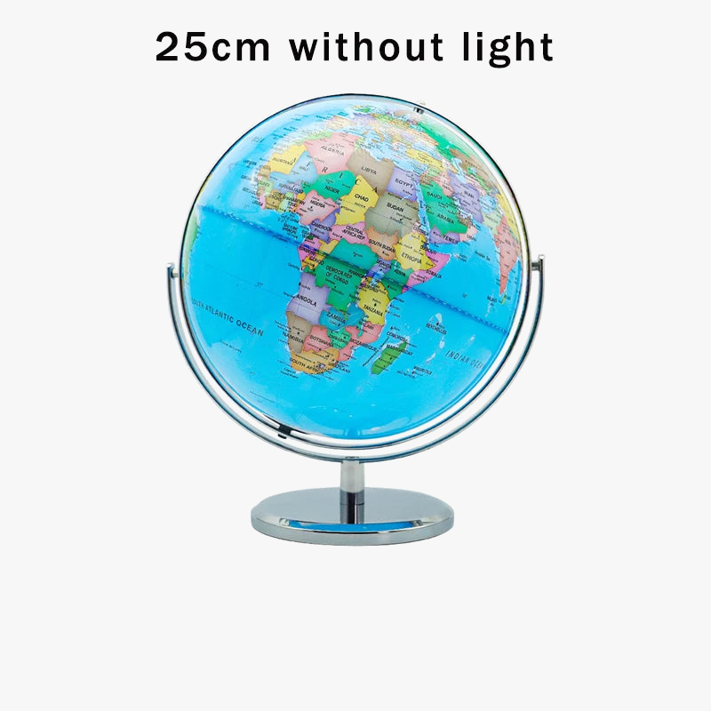 Globe rotating educational light in English for geography - view 7