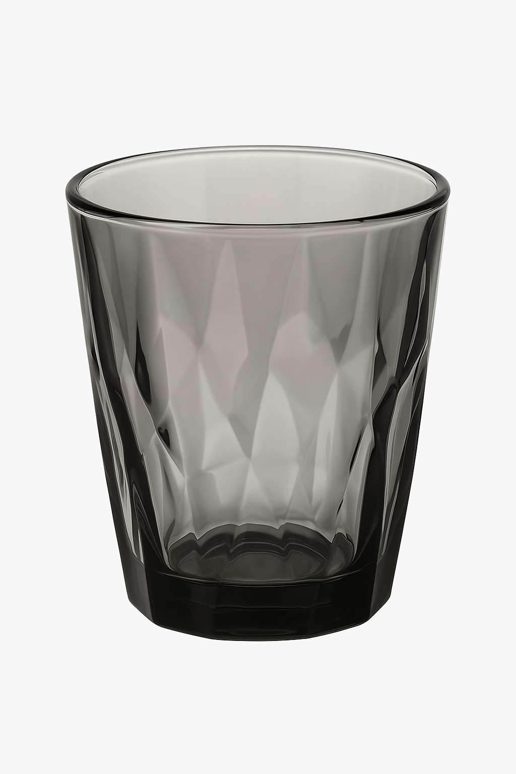 Reusable acrylic cup resistant to multi-use shocks