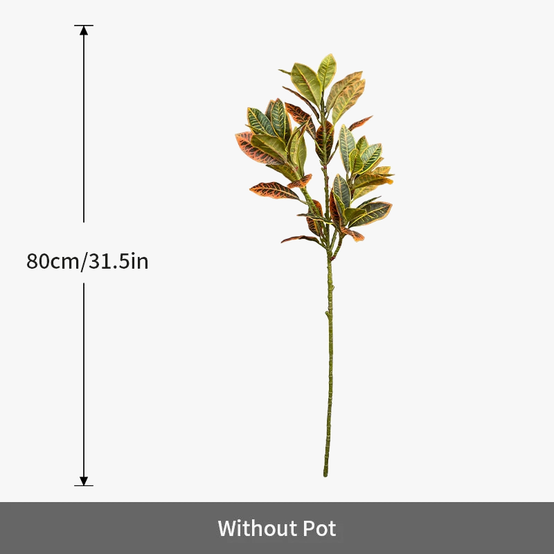 Large tropical artificial rubber tree for outdoor interior decoration - view 5