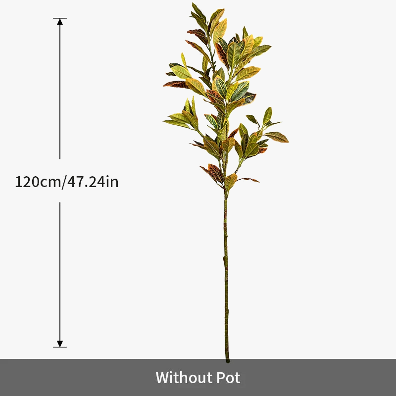 Large tropical artificial rubber tree for outdoor interior decoration - view 7