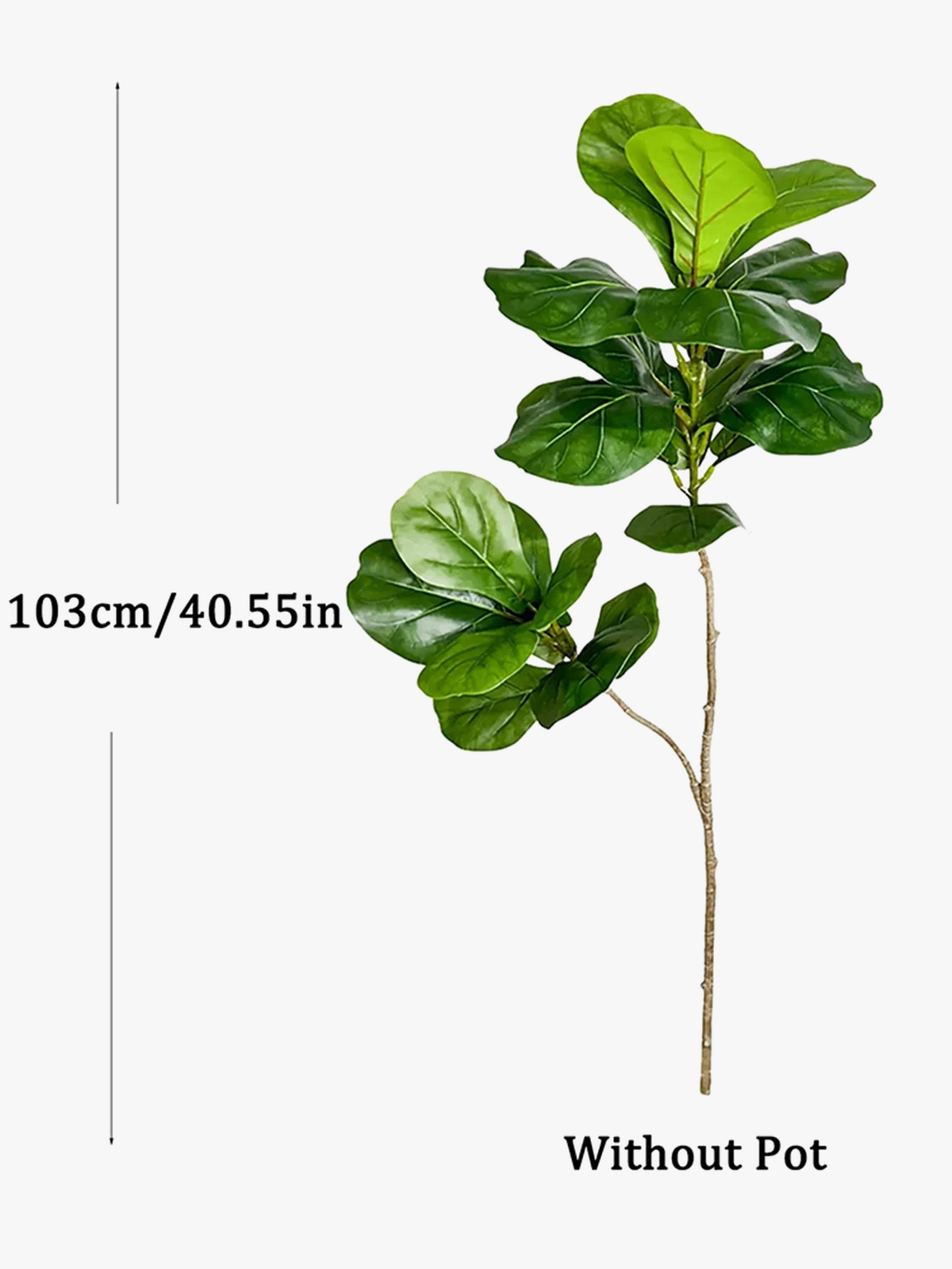 Silk-Leaf Large Artificial Ficus Tree, Indoor Outdoor - view 5