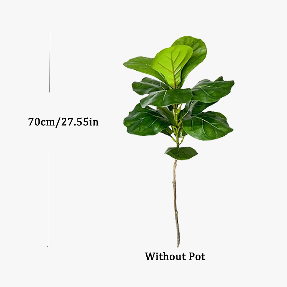 Rubber-Leaf Large Artificial Ficus Tree, Indoor Outdoor - view 7