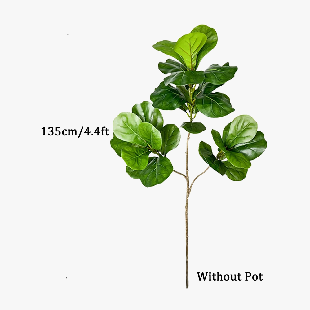 Rubber-Leaf Large Artificial Ficus Tree, Indoor Outdoor - view 9