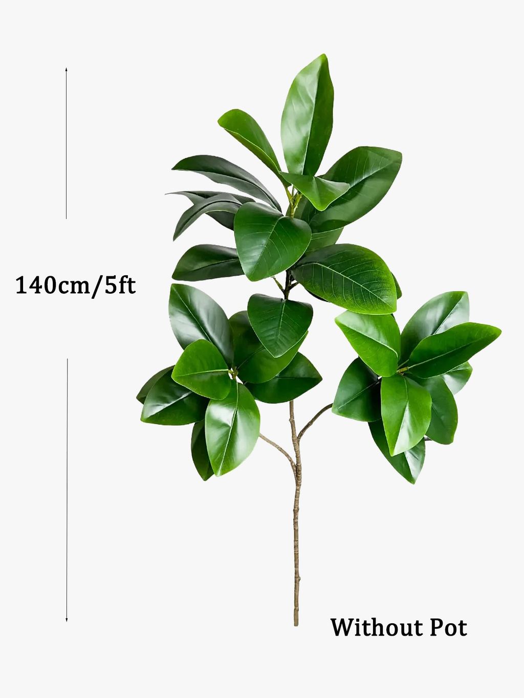 Rubber-Leaf Large Artificial Ficus Tree, Indoor Outdoor - view 10