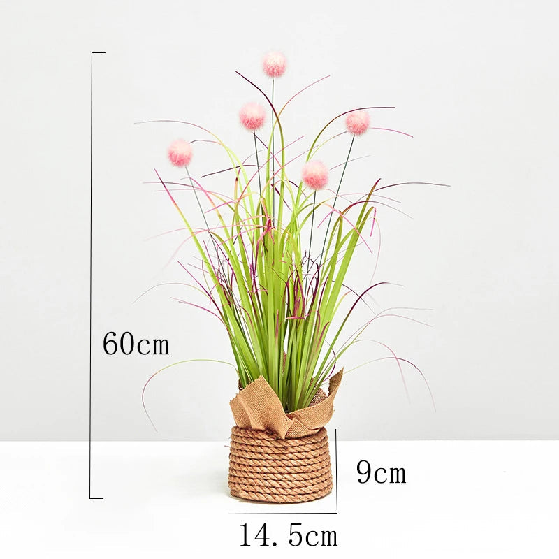 Large artificial grass onion false dandelion tropical decoration - view 6
