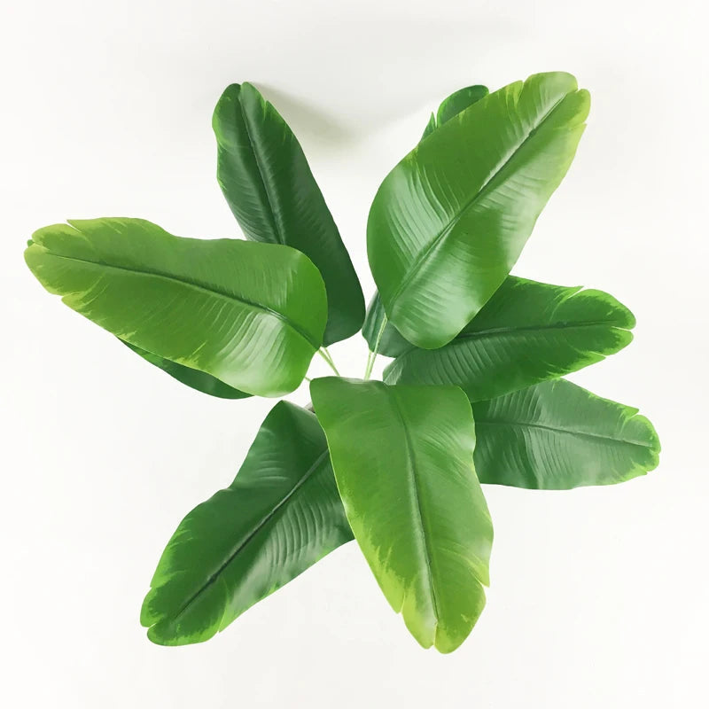 Large artificial plants monstera and banana tree for interior decoration - view 8
