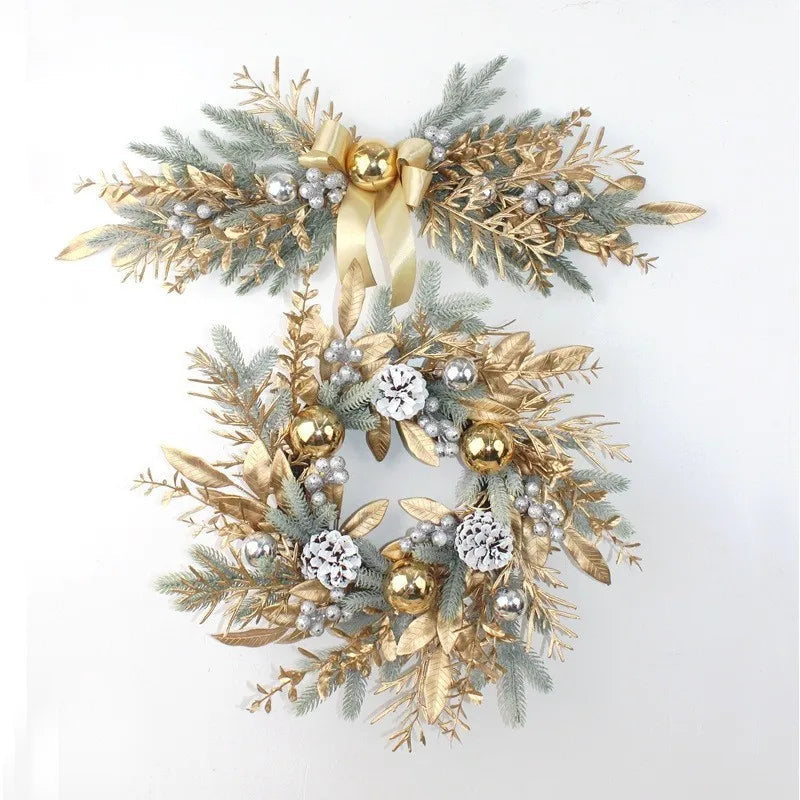Artificial rattan garland for Christmas and New Year decorations - view 4