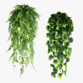 Artificial monstera leaf garland for interior and exterior decoration
