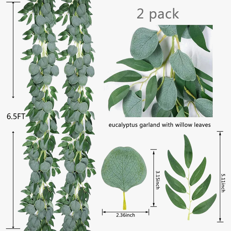 Artificial ivy garland for wedding decoration and party - view 4