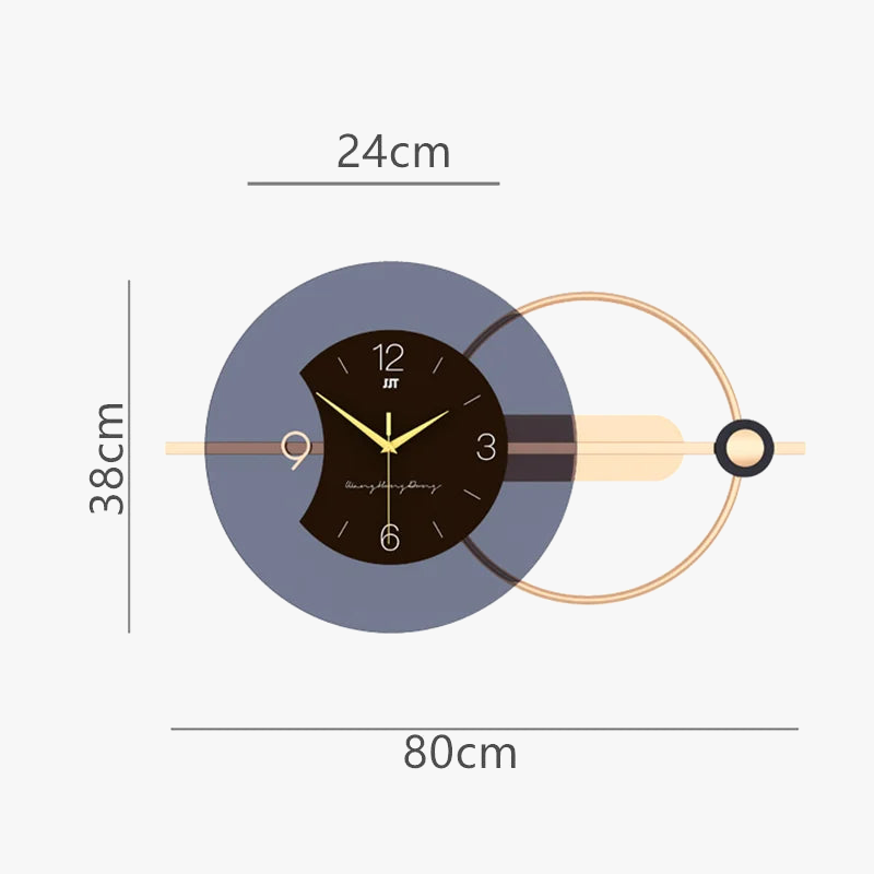 3d wall clock modern design silent Nordic artistic decoration - view 3