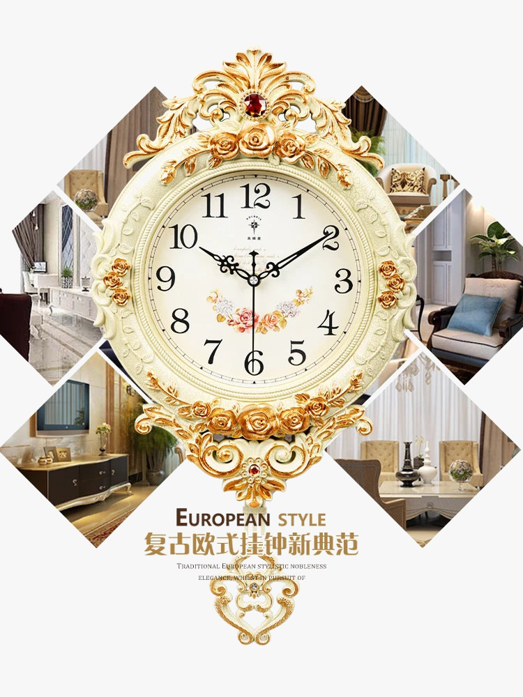 Silent modern style wall clock for interior decoration - view 5