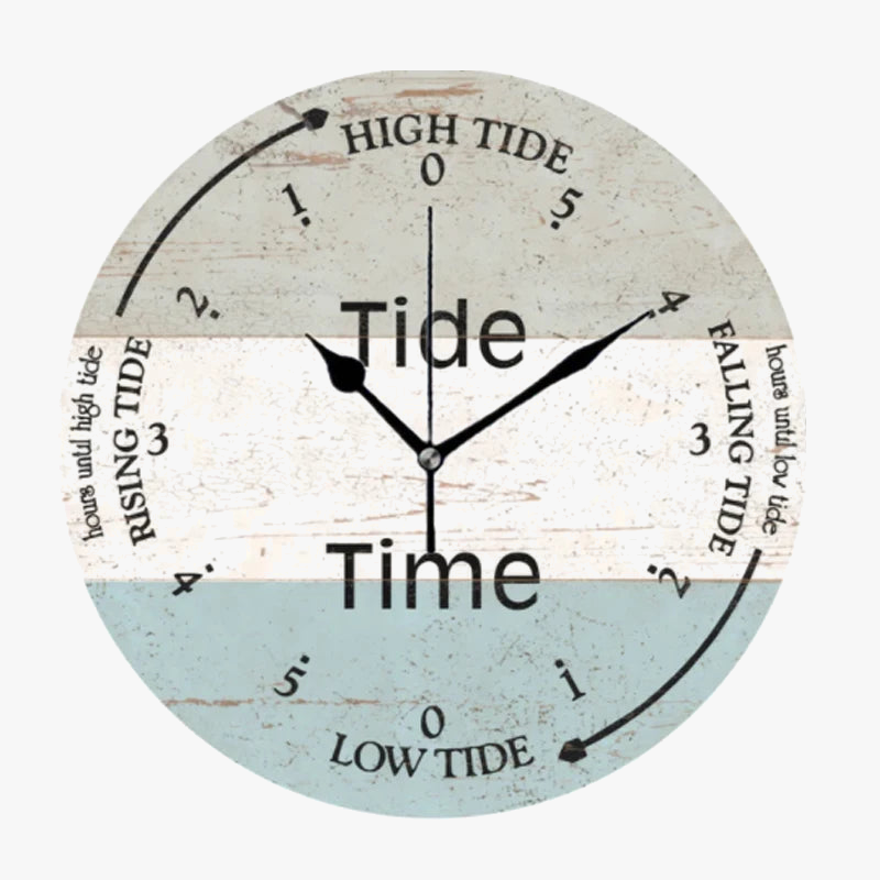 Decorative and silent coastal tidal wall clock - view 8