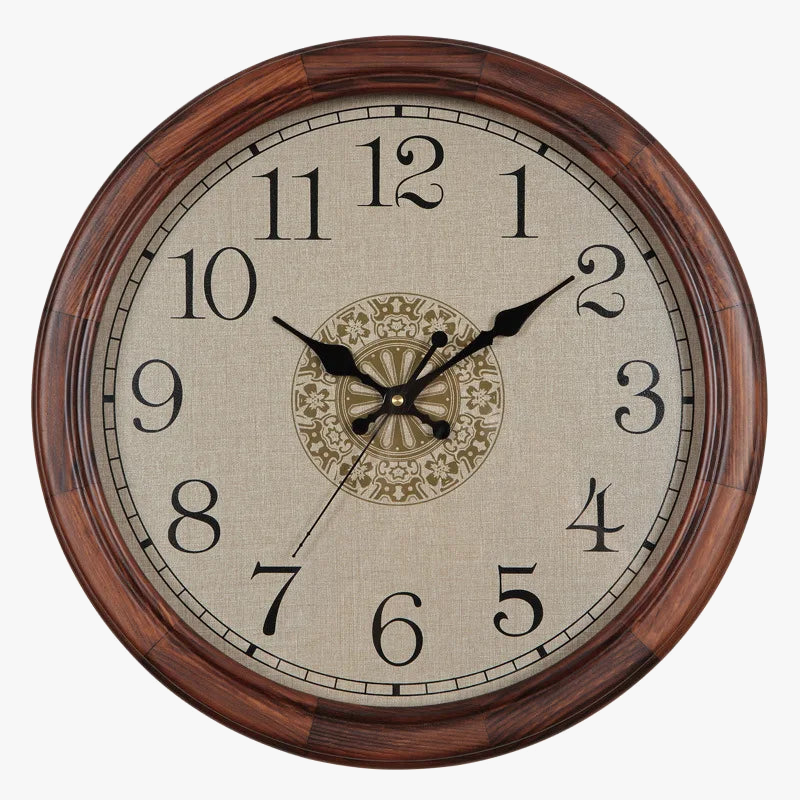 Wall clock in solid wood retro silent mechanism style shabby chic - view 7