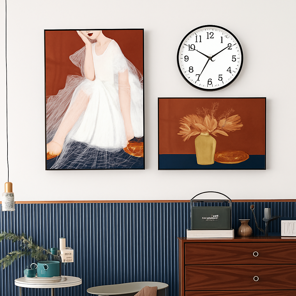 Waterproof wall clock with temperature and humidity display - view 3