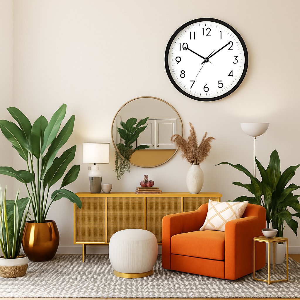 Waterproof wall clock with temperature and humidity display - view 4