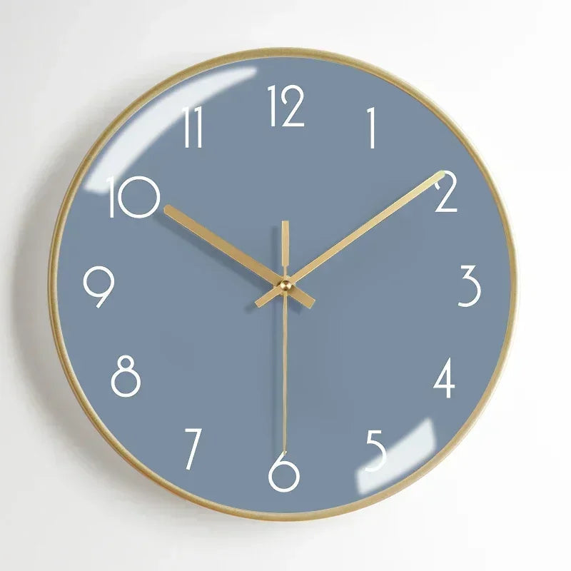 Modern wall clock in aesthetic and silent metal - view 9