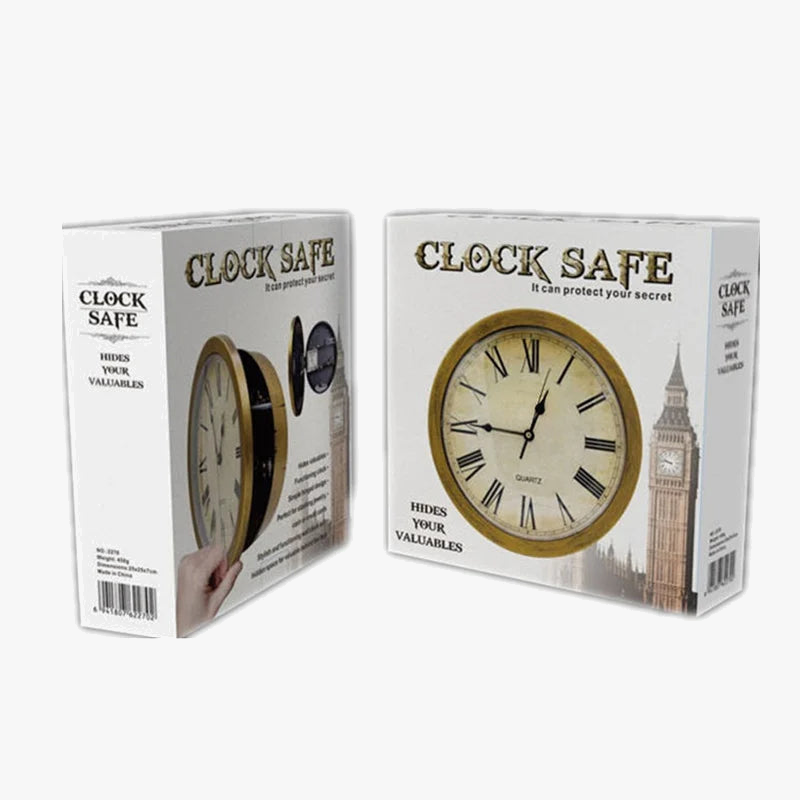 Retro wall clock in metal imitation for minimalist creative decoration - view 5