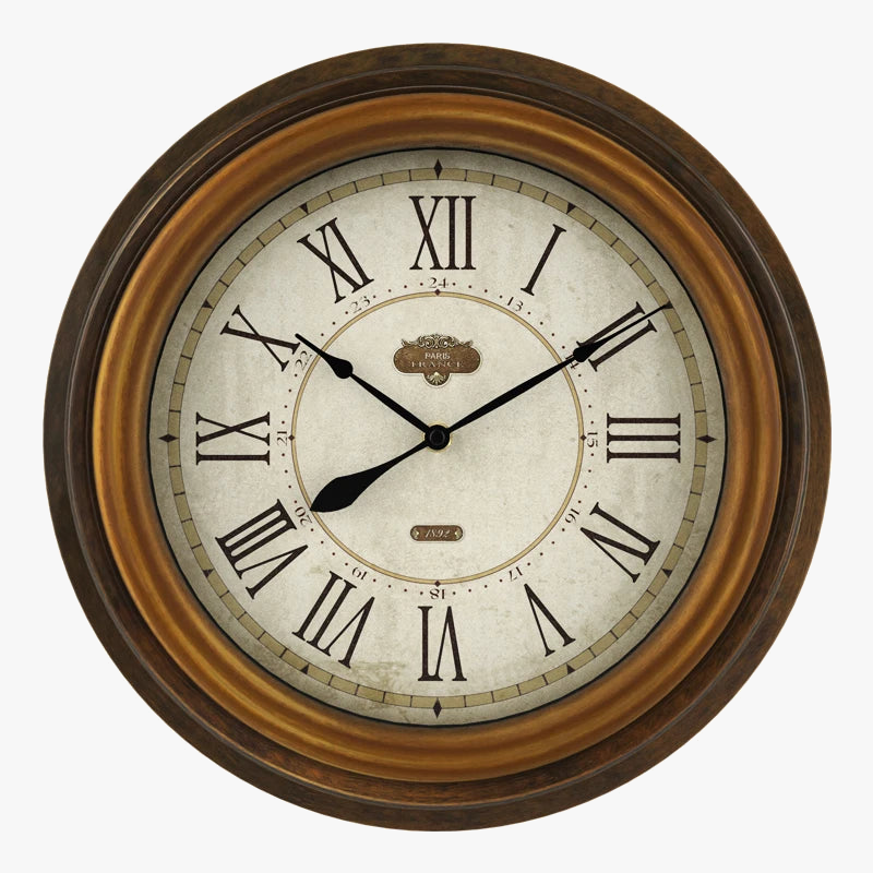 Retro industrial style wall clock for interior decoration
