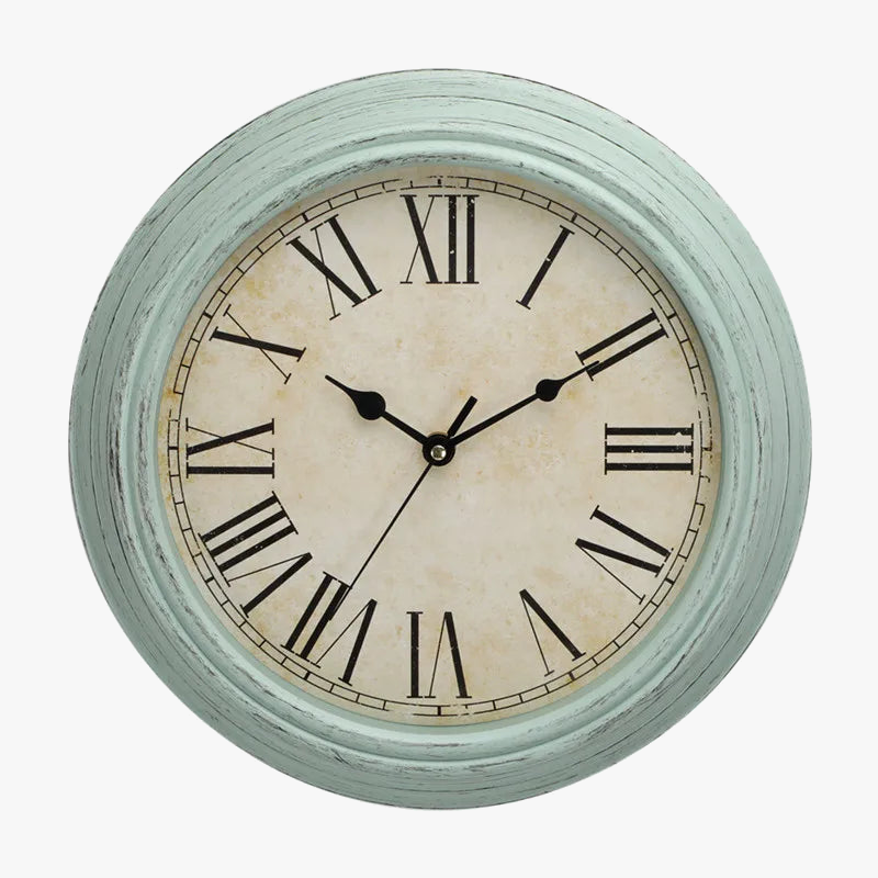 Silent antique retro style wall clock with quartz - view 8