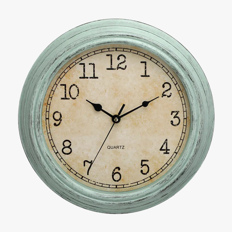 Silent antique retro style wall clock with quartz - view 9
