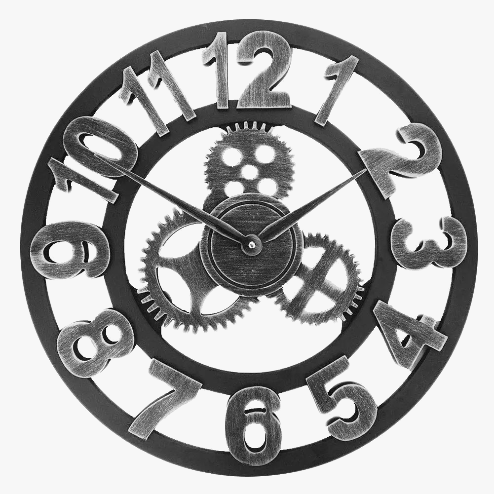 Decorative industrial style wall clock for wholesale - view 8