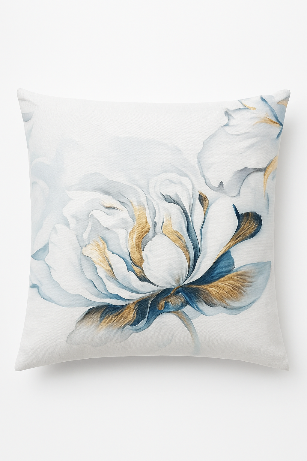 Elegant ginkgo floral pattern throw pillow cover