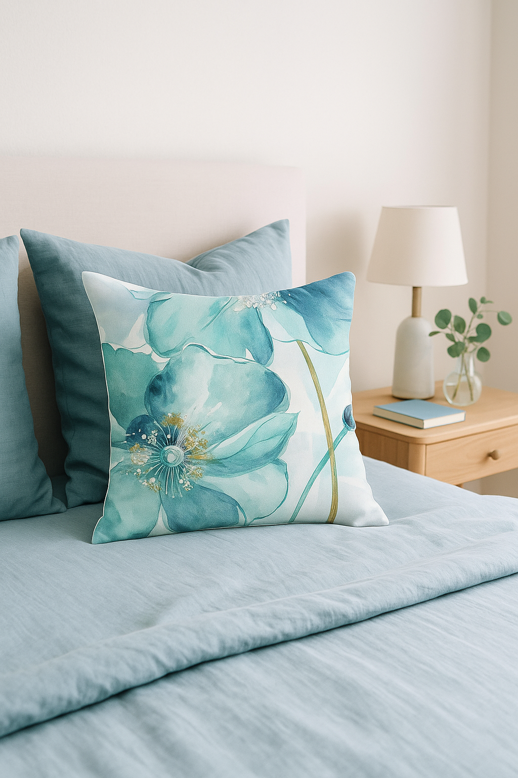 Harmonious Ginkgo Floral Throw Pillow Cover for Interior Decoration - view 2