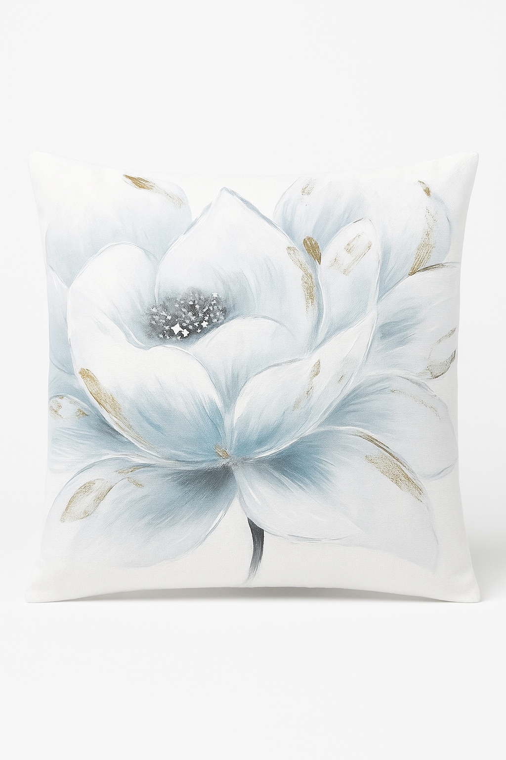 Refined Ginkgo Floral Throw Pillow Cover