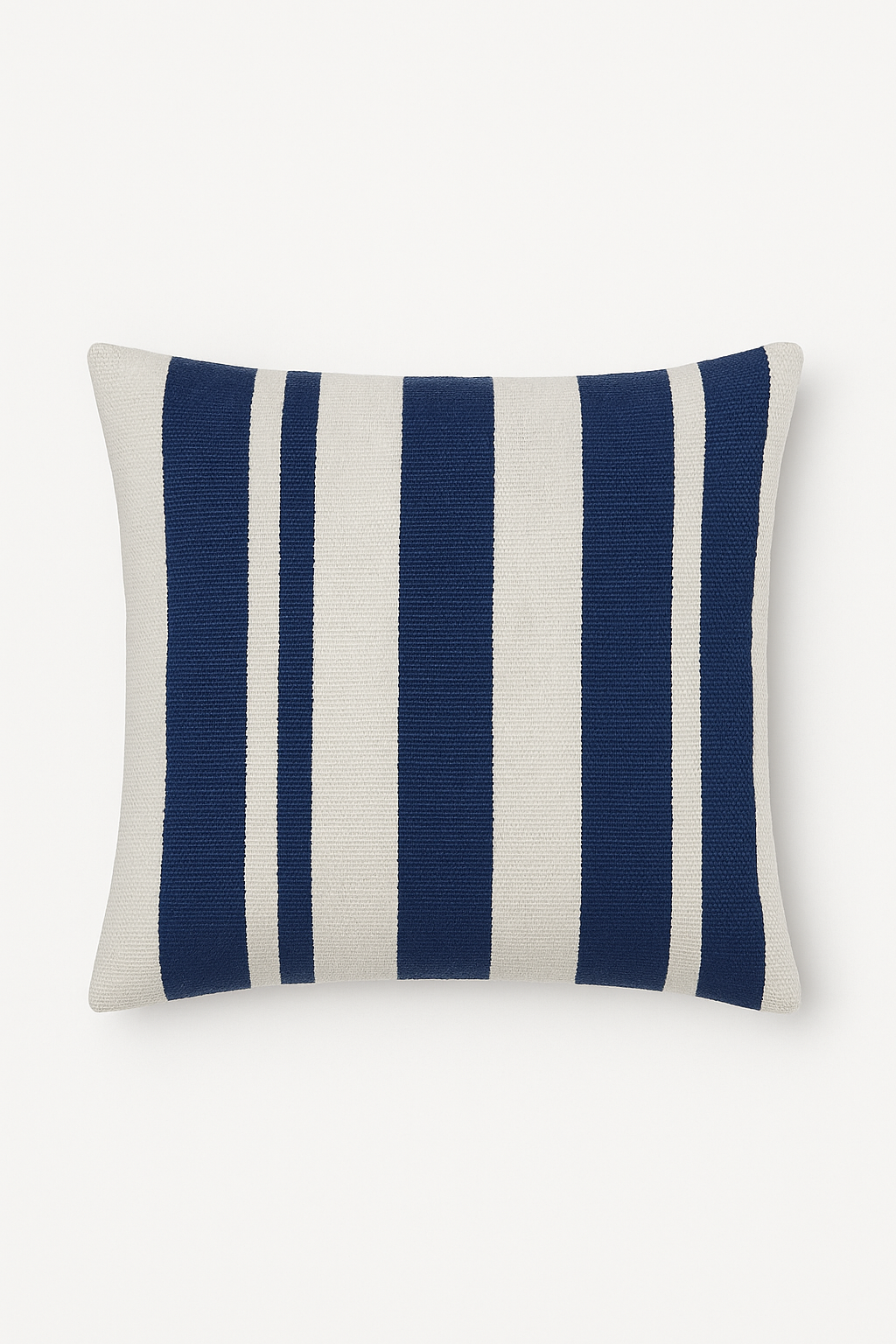 Throw pillow cover with geometric dark blue pattern for interior decoration