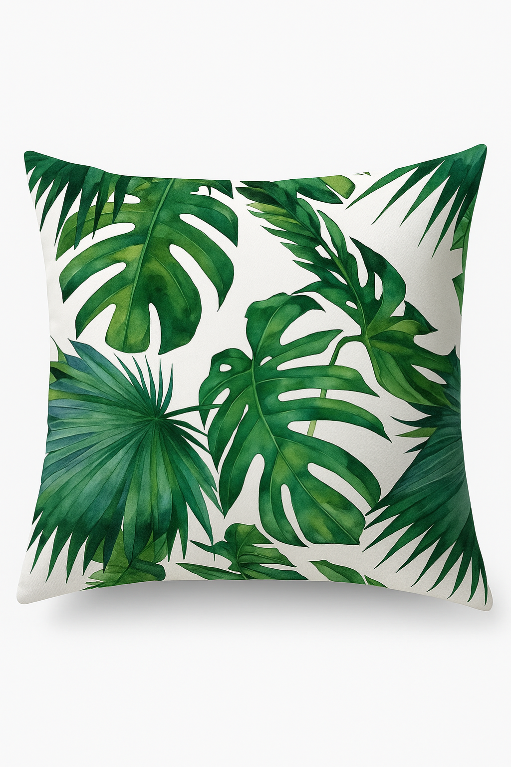 Tropical pattern throw pillow cover for elegant sofa