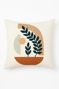 Abstract throw pillow cover art plant 45 cm x 45 cm