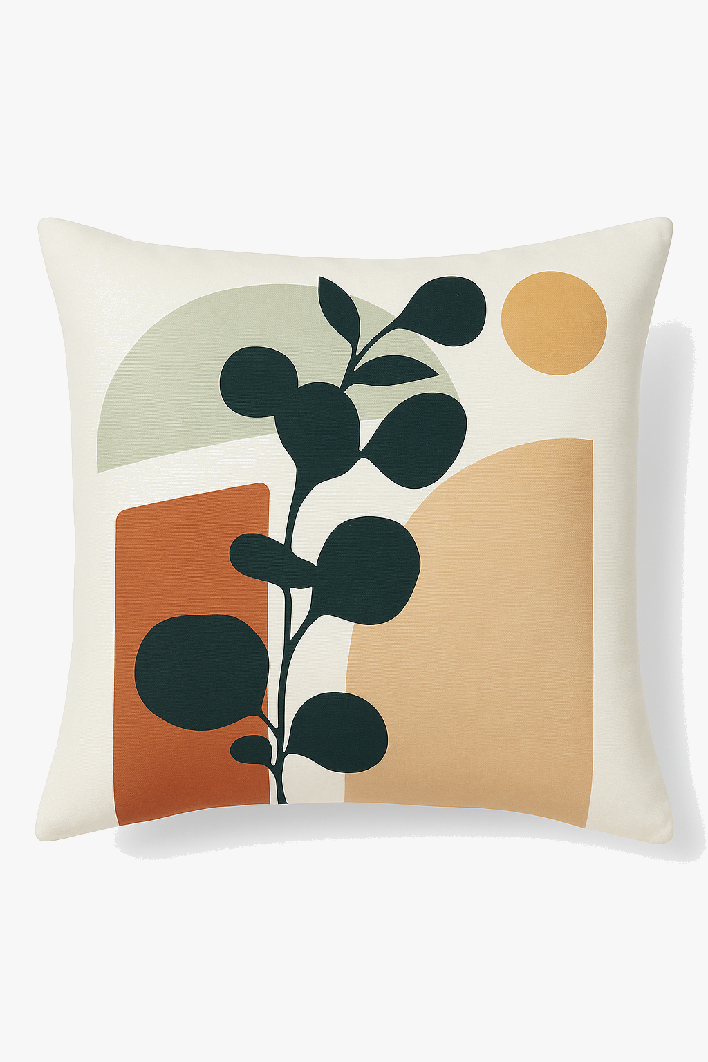 Contemporary Abstract Botanical Throw Pillow Cover 45 X 45 cm