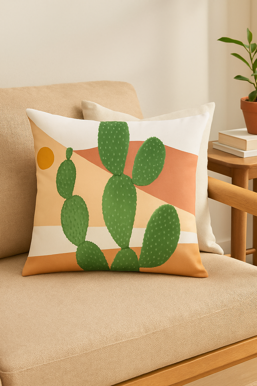 Elegant Abstract Botanical Throw Pillow Cover 45 X 45 cm - view 2