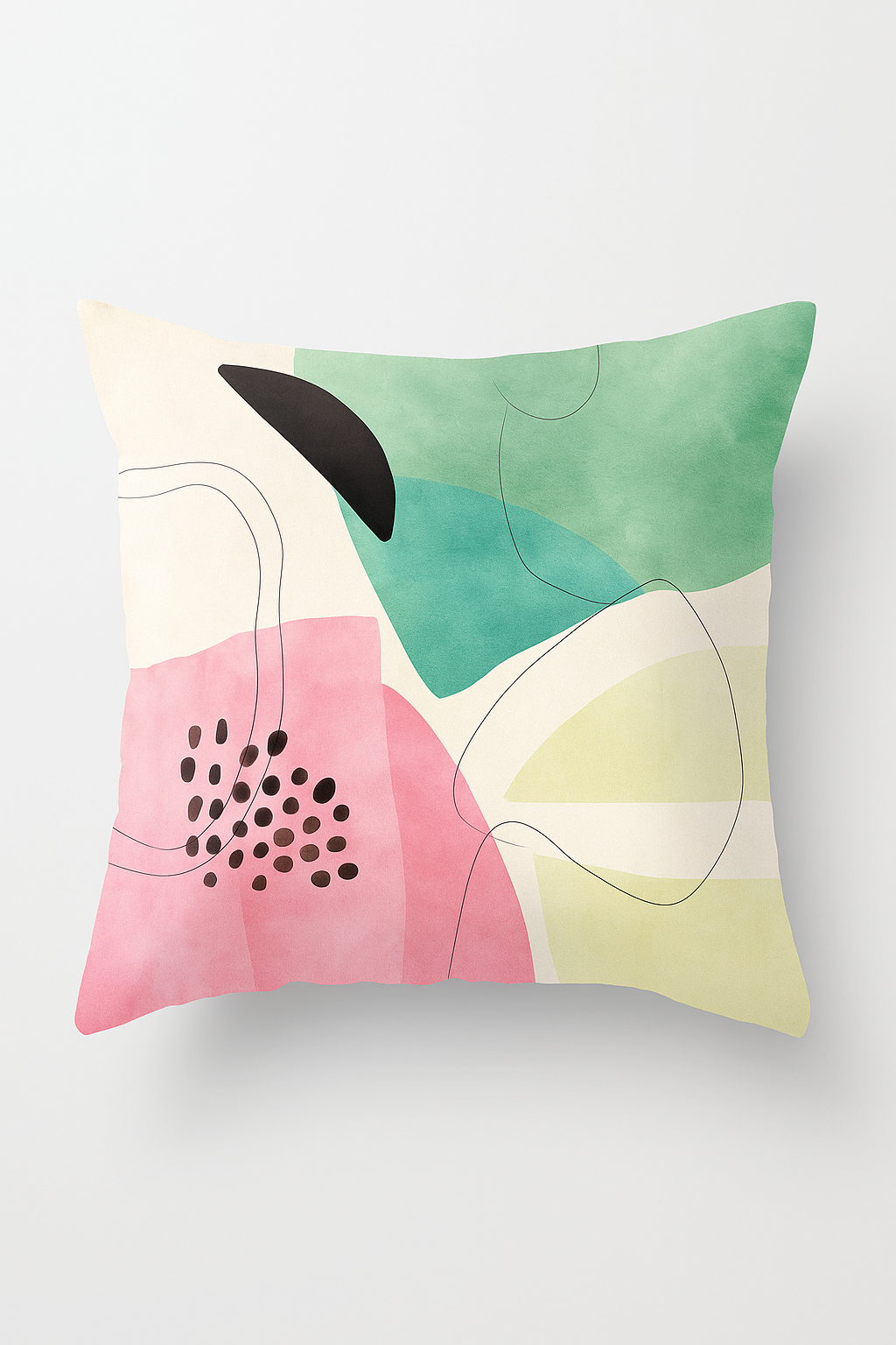 Minimalist Nordic Abstract Throw Pillow Cover