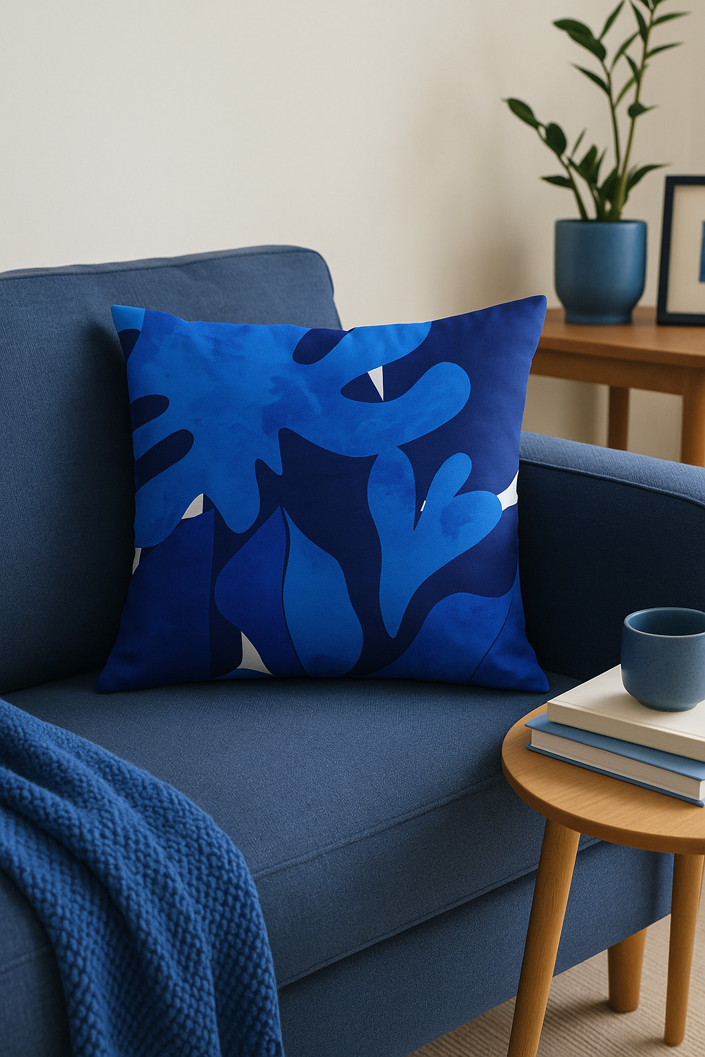 Nordic abstract throw pillow cover for a modern style - view 2