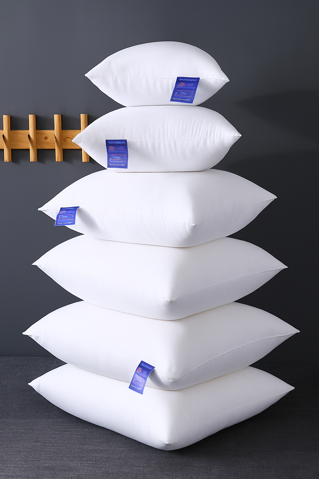 Soft white throw pillow cover 45 x 45 cm - view 2