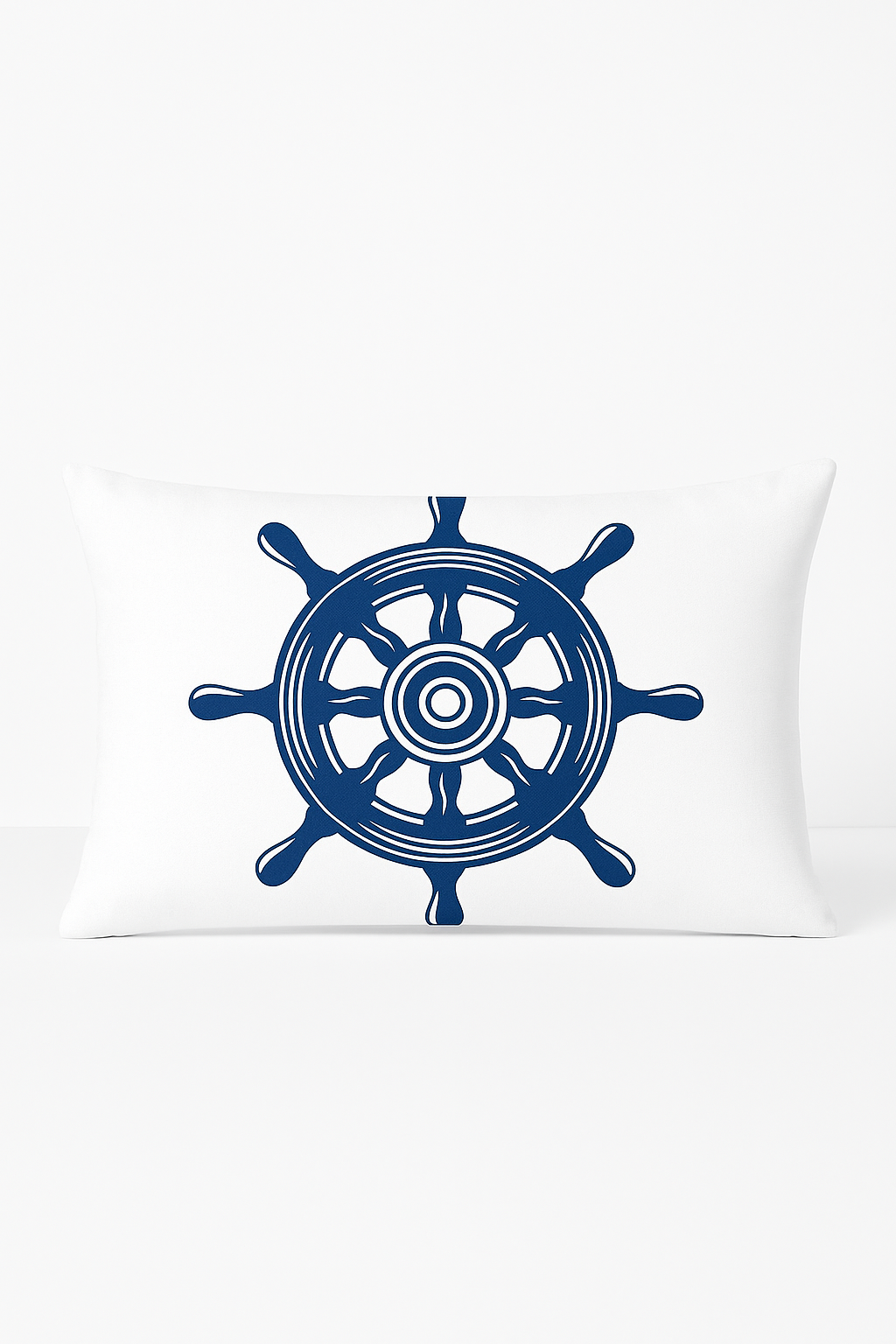 Blue throw pillow cover with marine animal pattern 30 x 50 cm