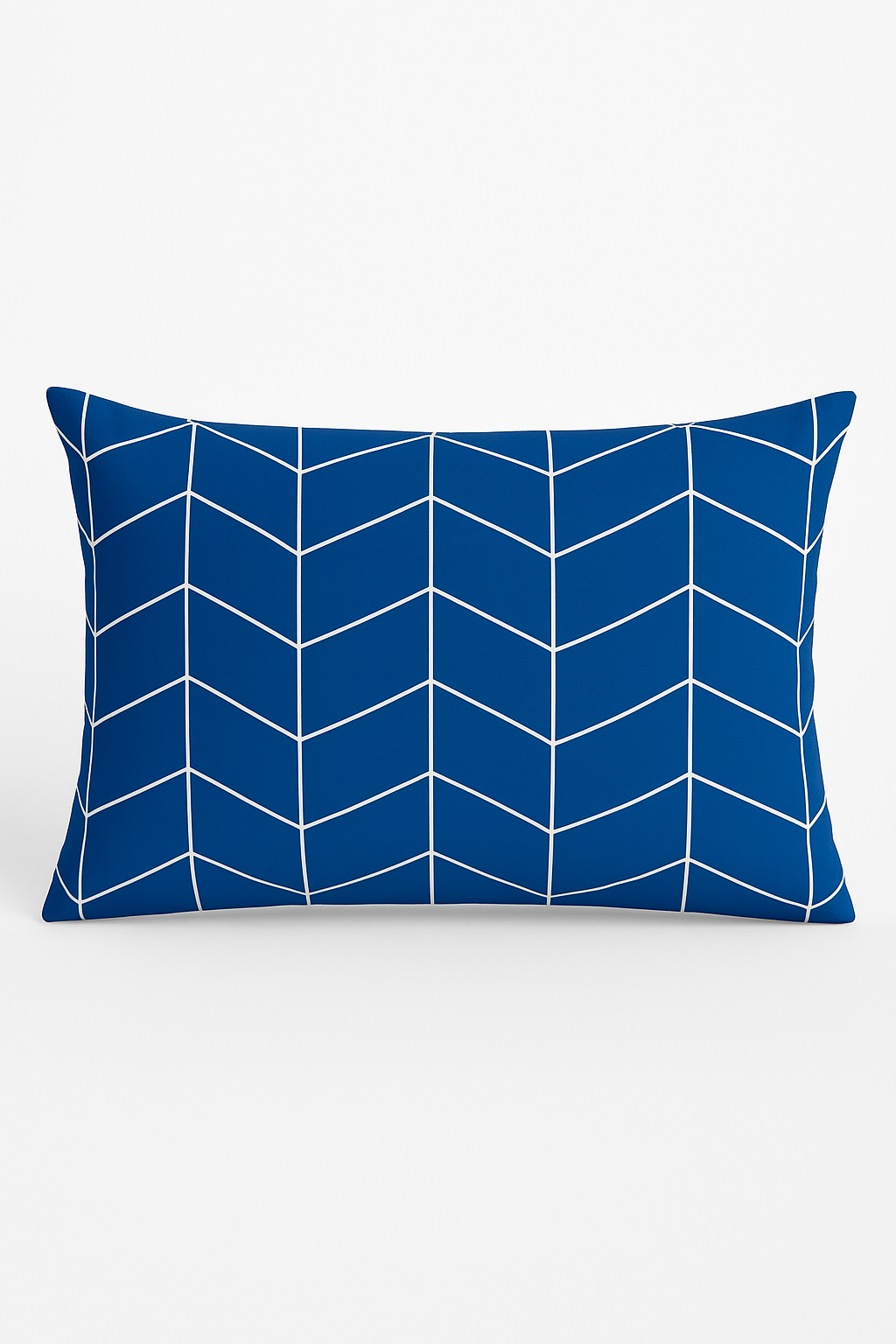 Subtle Blue Throw Pillow Cover with Marine Animal Pattern 30 X 50 cm