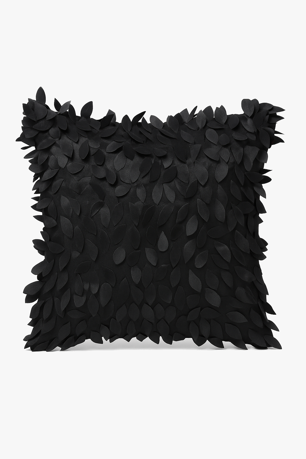 3d embroidered throw pillow cover in decorative sheet shape 42x42 cm