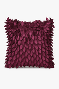 Embroidered throw pillow cover in the shape of decorative 3D sheet
